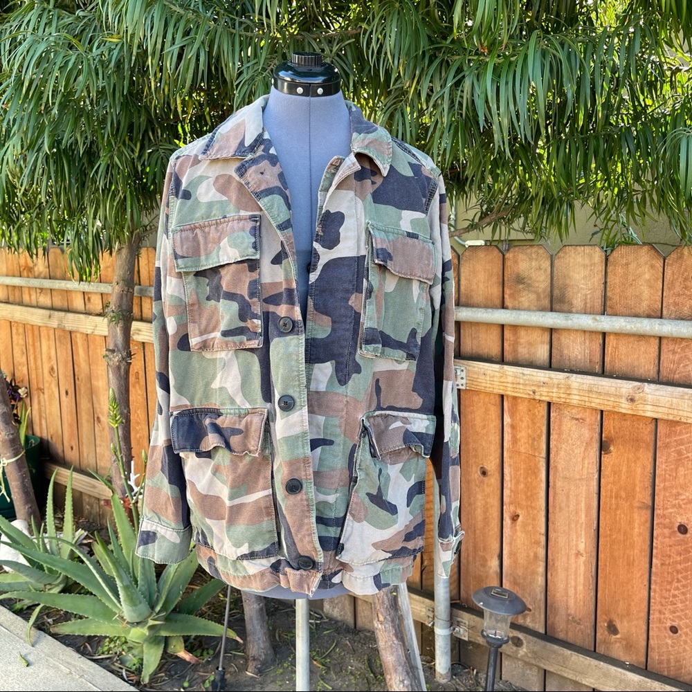 Lucky Brand Camo Oversized Jacket M